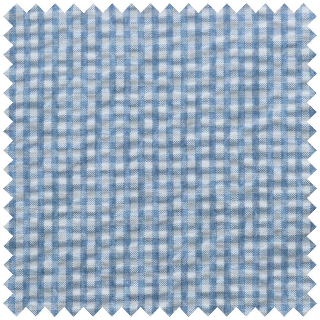 Sky gingham seersucker