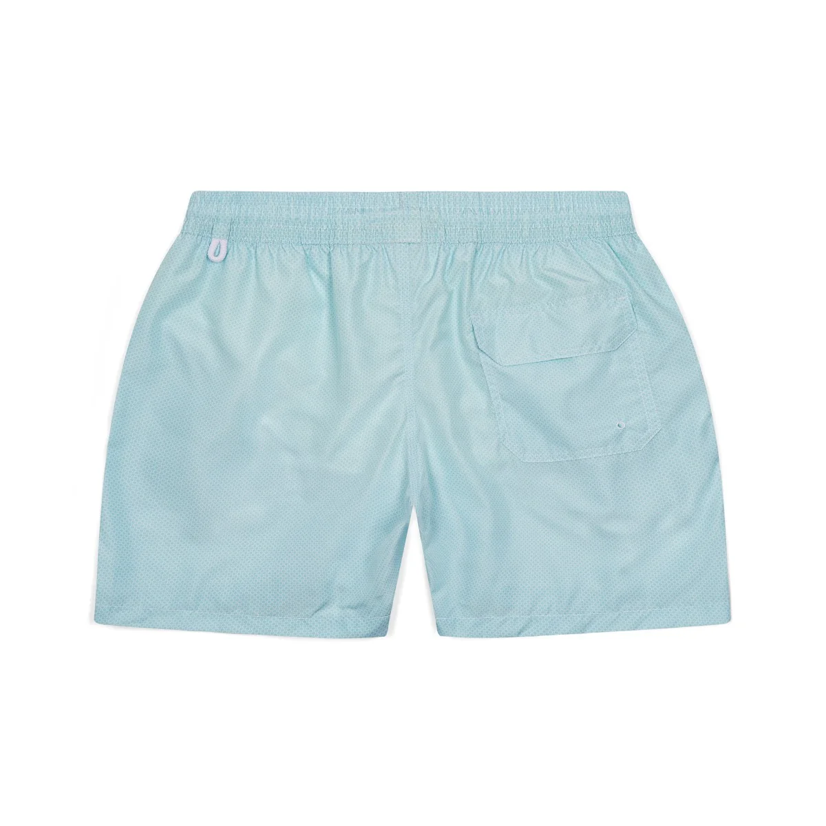 Swim Shorts in Mint Honeycomb Print - Image 2