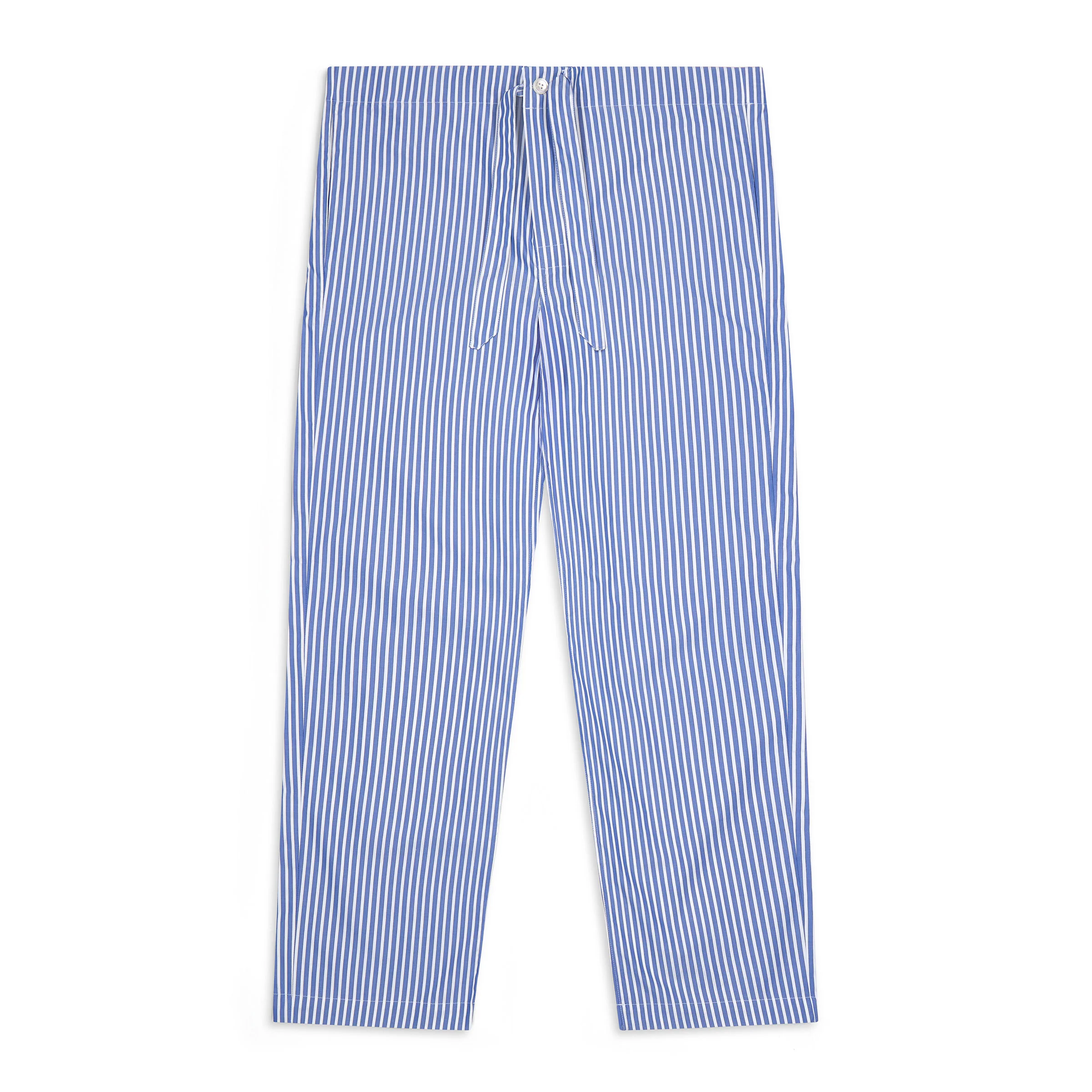Tailored Fit Budd Stripe Pull On Pyjama Bottoms in Edwardian Blue - Image 4