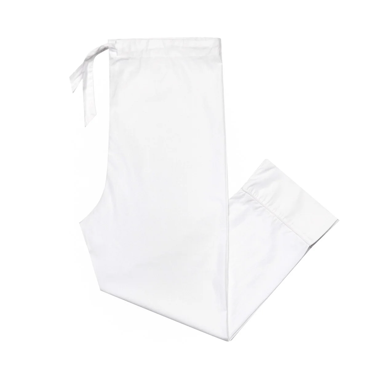Tommy Plain Poplin Pyjamas in White - Image 4