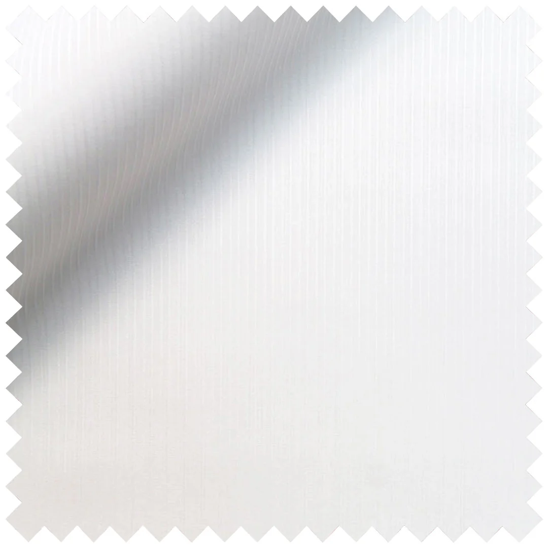 White Self-Stripe Supraluxe Cotton - Image 2