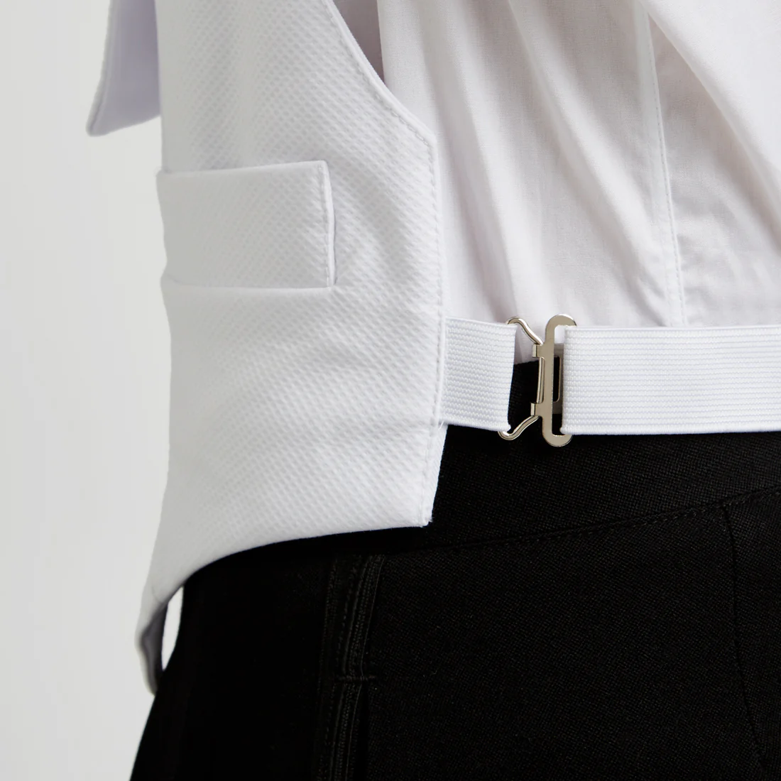 White Tie Marcella Waistcoat in White - Image 4