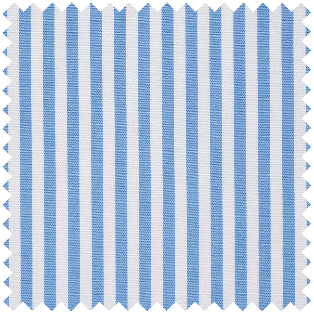 Wide Stripe Superpoplin in Sky Blue